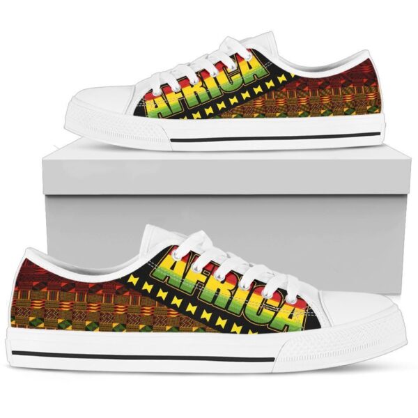 Shoes - African Canvas Low Top - Image 4