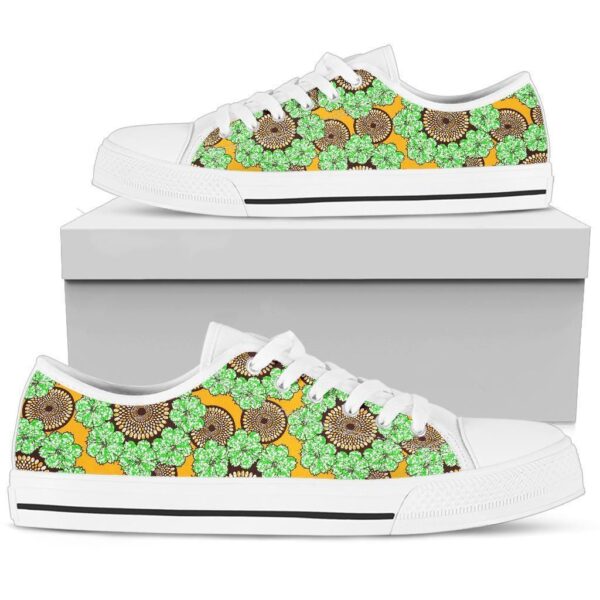 Shoes - Ankara Flowers Low Top - Image 5