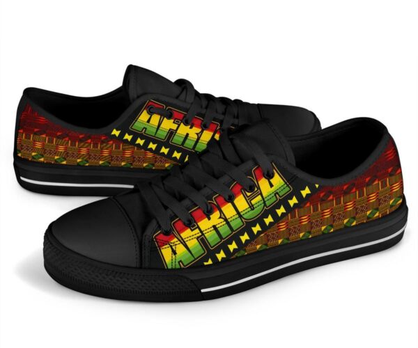 Shoes - African Canvas Low Top - Image 3