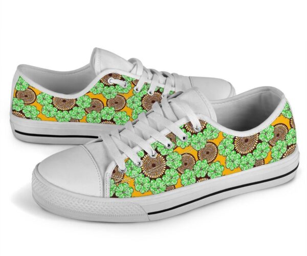 Shoes - Ankara Flowers Low Top - Image 7