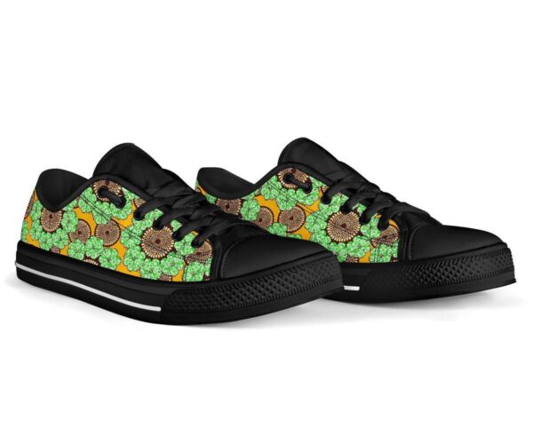 Shoes - Ankara Flowers Low Top - Image 2