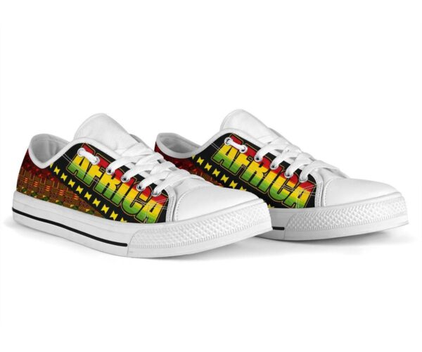 Shoes - African Canvas Low Top - Image 5