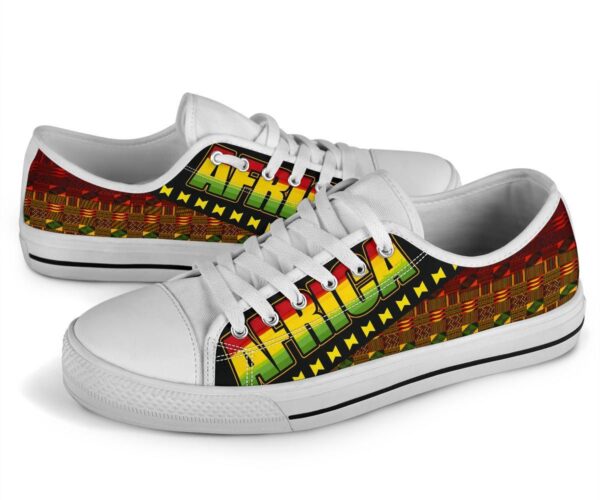 Shoes - African Canvas Low Top - Image 6