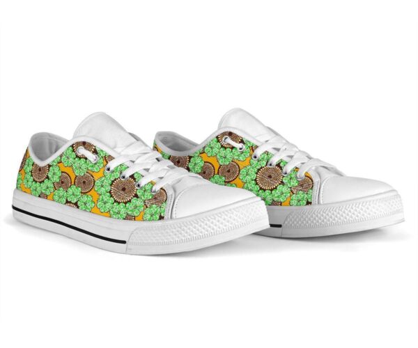 Shoes - Ankara Flowers Low Top - Image 6