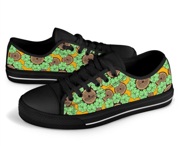 Shoes - Ankara Flowers Low Top - Image 3