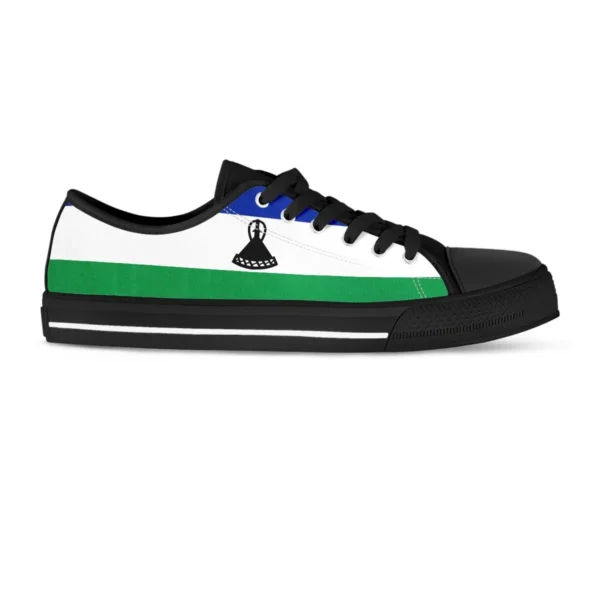 Footwear - Lesotho Flag Low Top Shoe - Image 2