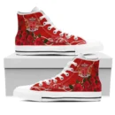 Footwear - Delta Iota Delta Rose Pearls High Top Shoes - Aud Style