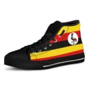 Footwear - Uganda Flag High Top Shoes