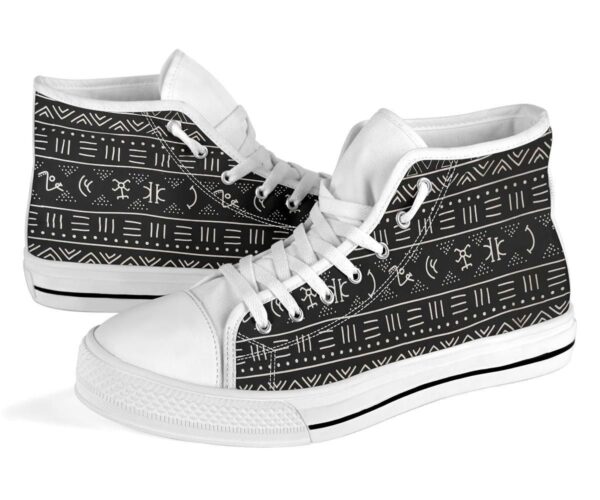 Shoes - Nsibidi Black High Top - Image 6