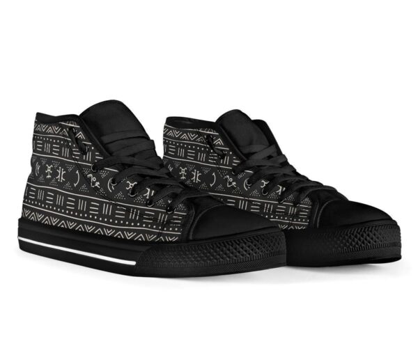 Shoes - Nsibidi Black High Top - Image 2