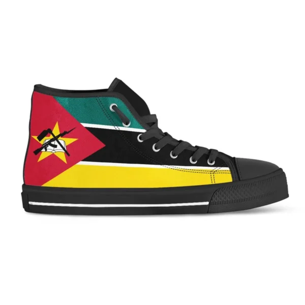 Footwear - Mozambique Flag High Top Shoes - Image 3