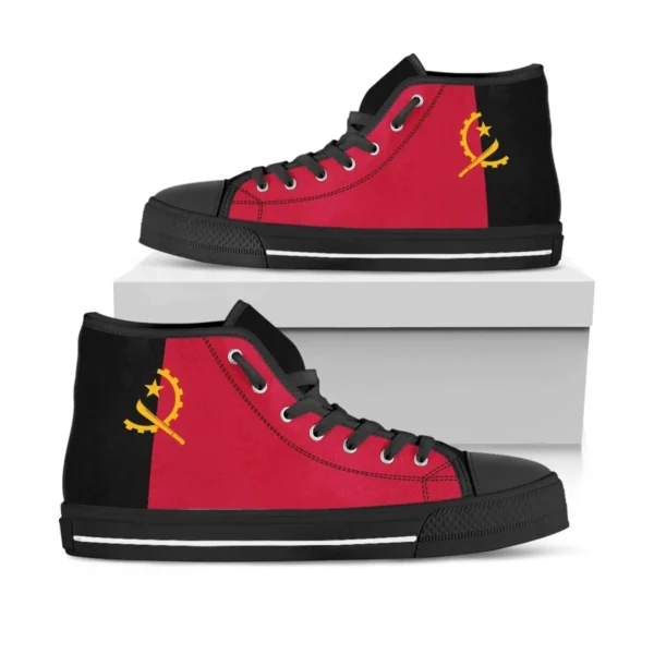 Footwear - Angola Flag High Top Shoes