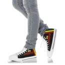 Shoes - Lion Of Judah Ethiopia Flag Canvas High Top - Fifth Style