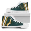 Shoes - South Africa Flag Springbok Protea Canvas High Top - Danh Style