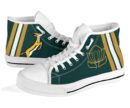 Shoes - South Africa Flag Springbok Protea Canvas High Top - Danh Style