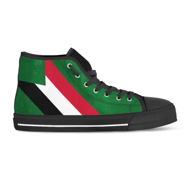 Footwear - Sudan Flag High Top Shoes - Image 3