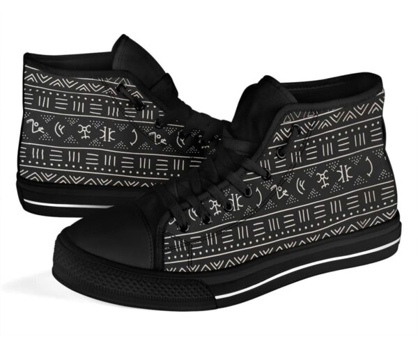 Shoes - Nsibidi Black High Top - Image 3