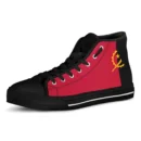 Footwear - Angola Flag High Top Shoes