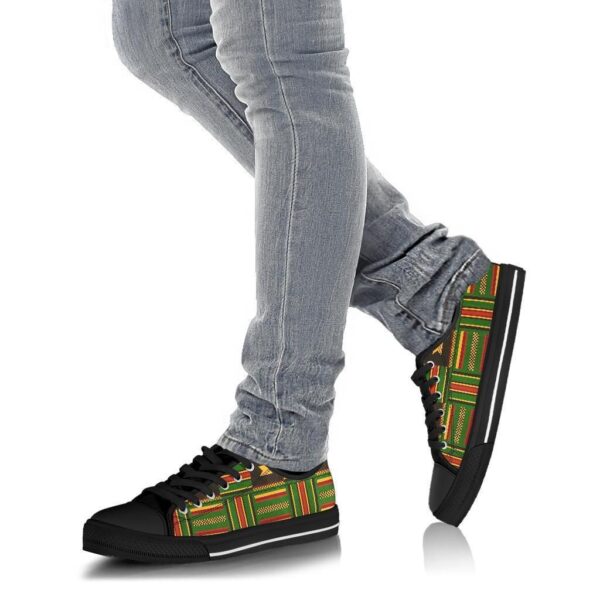 Shoes - Ghanaian Pattern Kente Low Top - Image 4