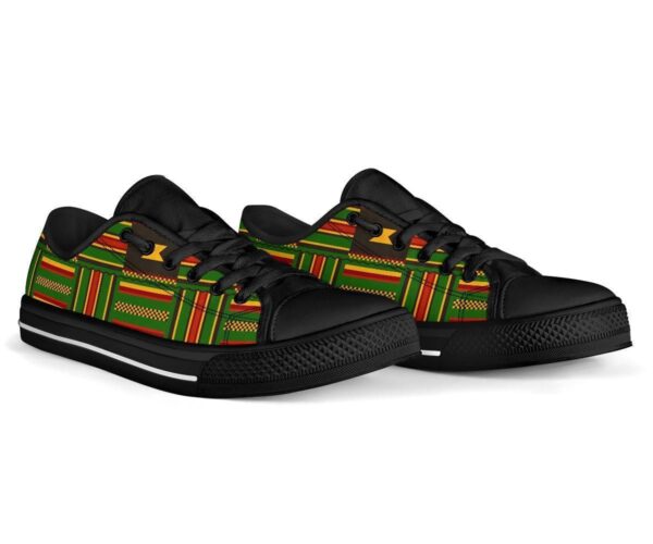 Shoes - Ghanaian Pattern Kente Low Top - Image 2