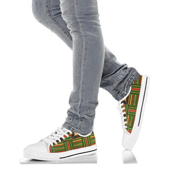 Shoes - Ghanaian Pattern Kente Low Top - Image 8