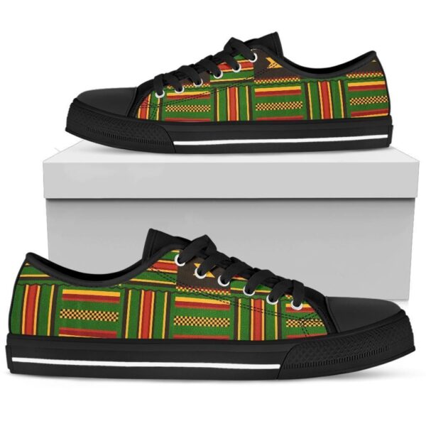 Shoes - Ghanaian Pattern Kente Low Top