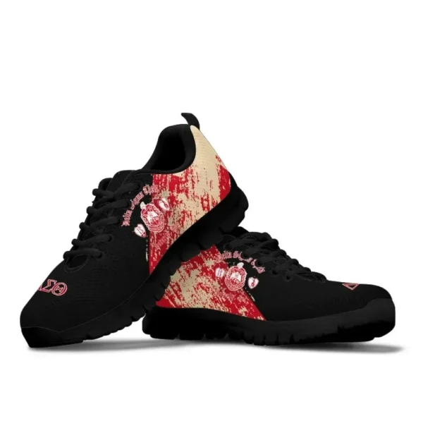 Gettee Sneaker - Delta Sigma Theta Sneakers Paint Style - Image 2