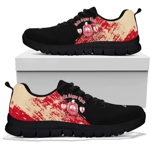 Gettee Sneaker - Delta Sigma Theta Sneakers Paint Style - Image 3