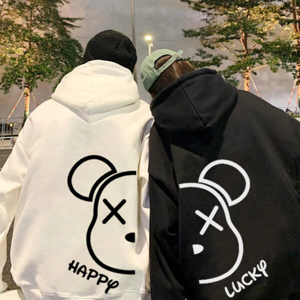 Harajuku Cute Matching Hoodies for Couples - Image 2