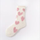 Heart matching fuzzy socks for couples