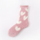 Heart matching fuzzy socks for couples