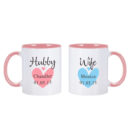 Hubby and Wife Mugs