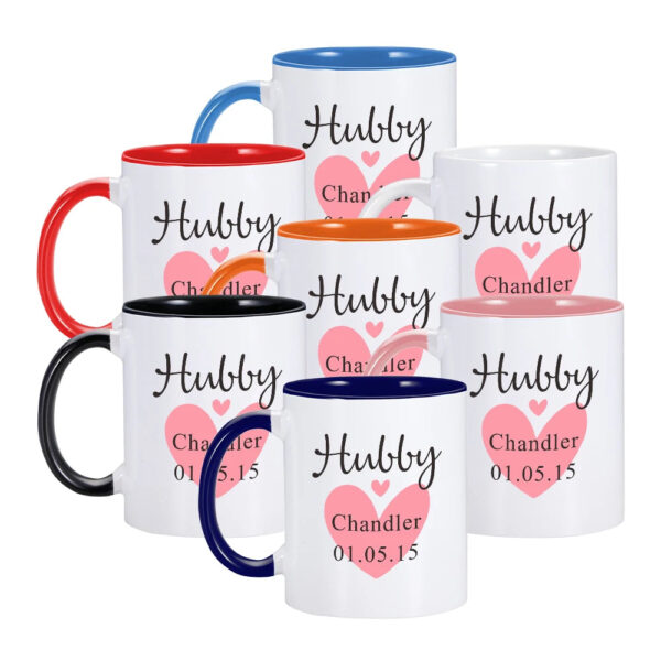 Hubby and Wife Mugs - Image 2