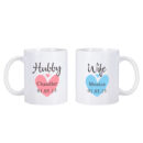 Hubby and Wife Mugs