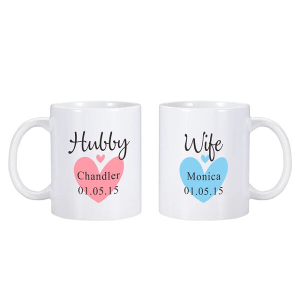 Hubby and Wife Mugs - Image 4