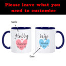 Hubby and Wife Mugs