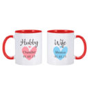 Hubby and Wife Mugs