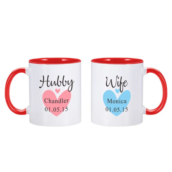 Hubby and Wife Mugs - Image 6