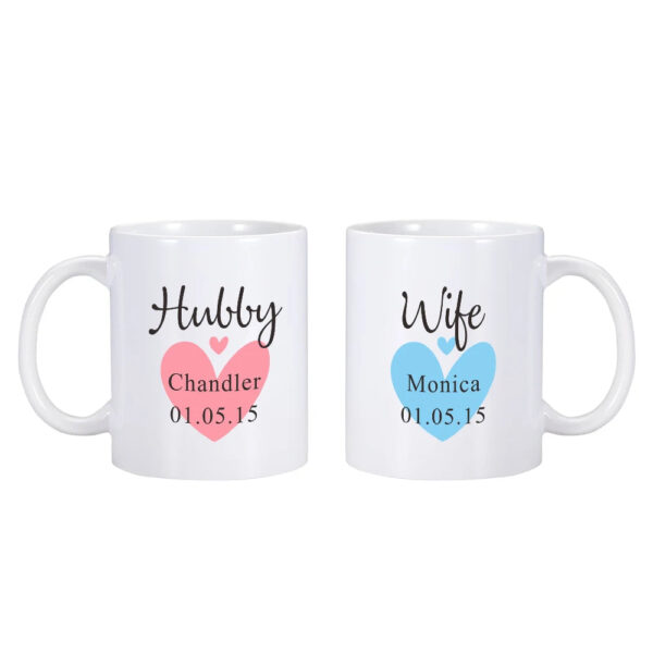 Hubby and Wife Mugs