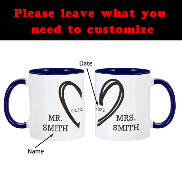 Mr & Mrs Coffee Mugs - Image 3