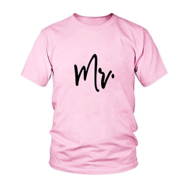 Wedding Mr and mrs couple t shirt - Image 8