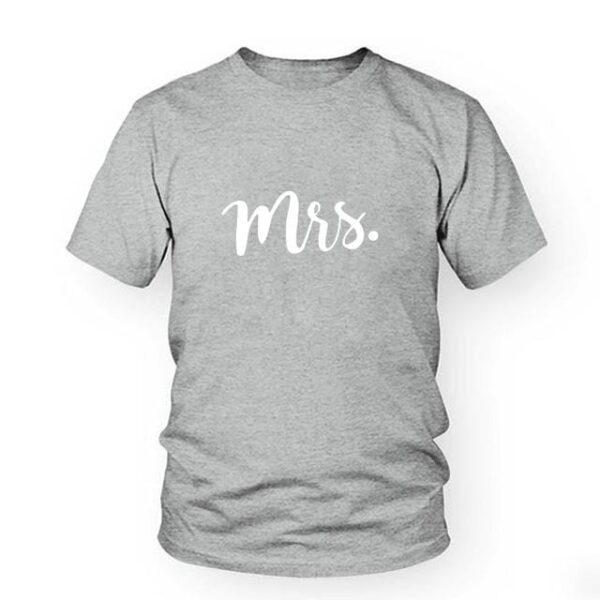 Wedding Mr and mrs couple t shirt - Image 9