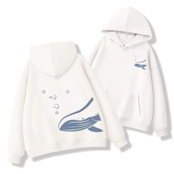 Whale Hoodies For Couples - Image 9